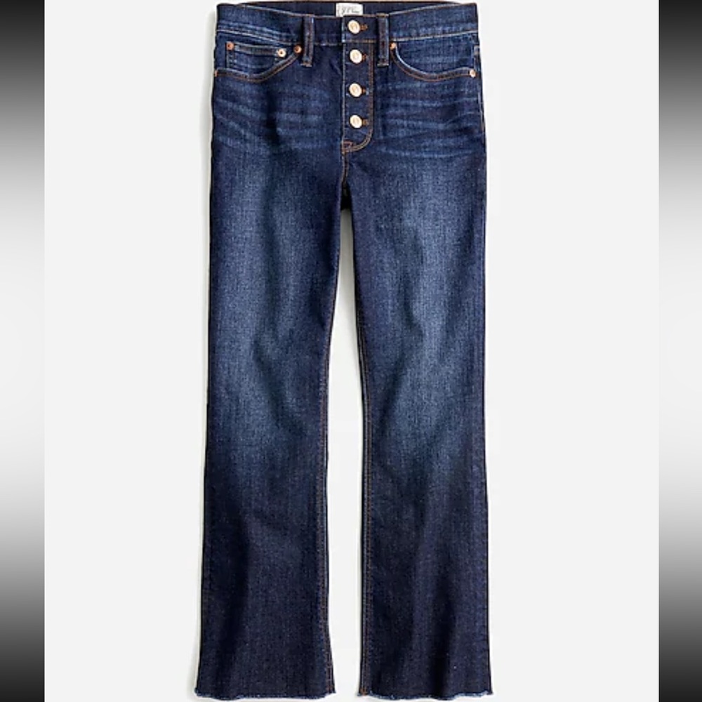 J Crew Petite 9” Demi-boot crop Jean